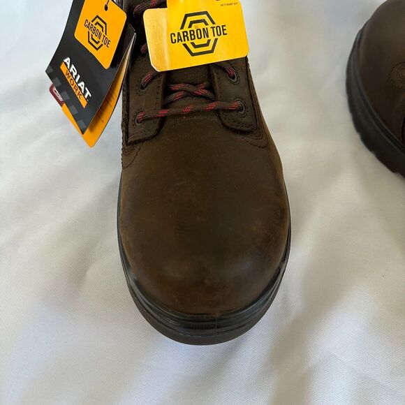 Ariat Men's Turbo 6" USA Assembled H2O Carbon Toe Work Boots 10036739 13D Brown - Picture 13 of 16